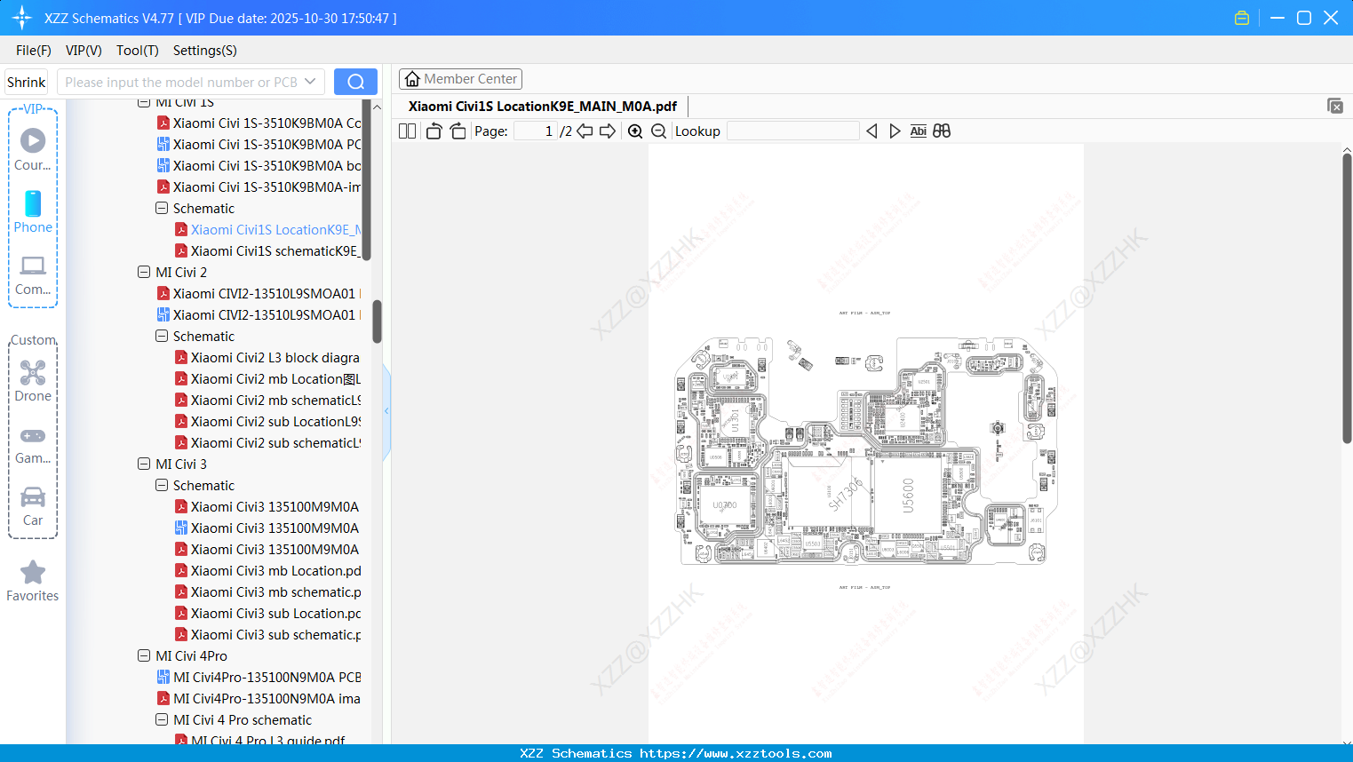 Xiaomi Civi1S LocationK9E_MAIN_M0A